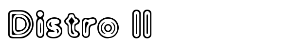 Distro II font preview